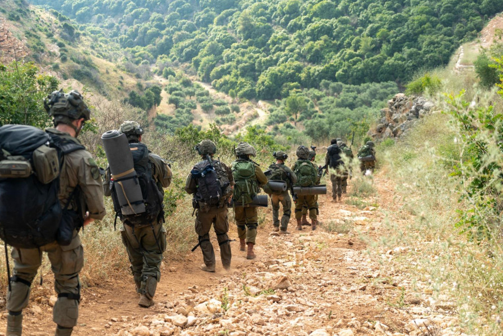 Israeli troops conduct exercise in northern Israel