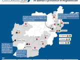 Al Qaeda infrastructure in Afghanistan map