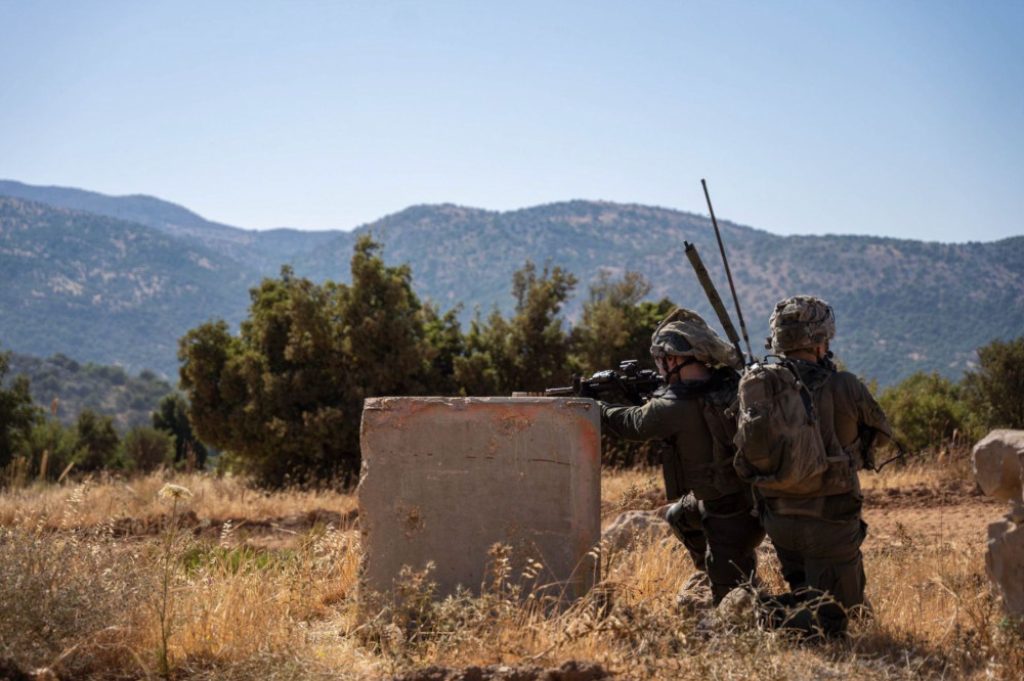 Israel Defense Forces soldiers train in northern Israel