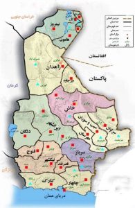 Sistan and Baluchistan province map