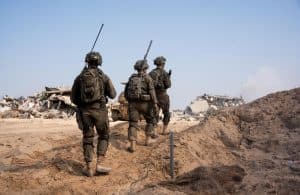 IDF soldiers in northern Gaza