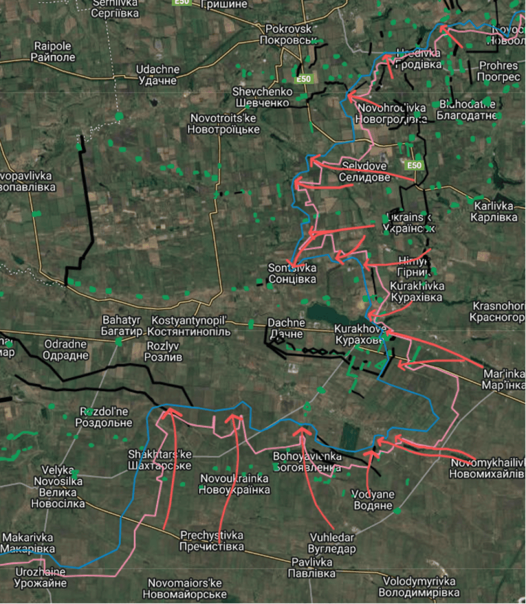 Ukraine-Russian lines November 2024