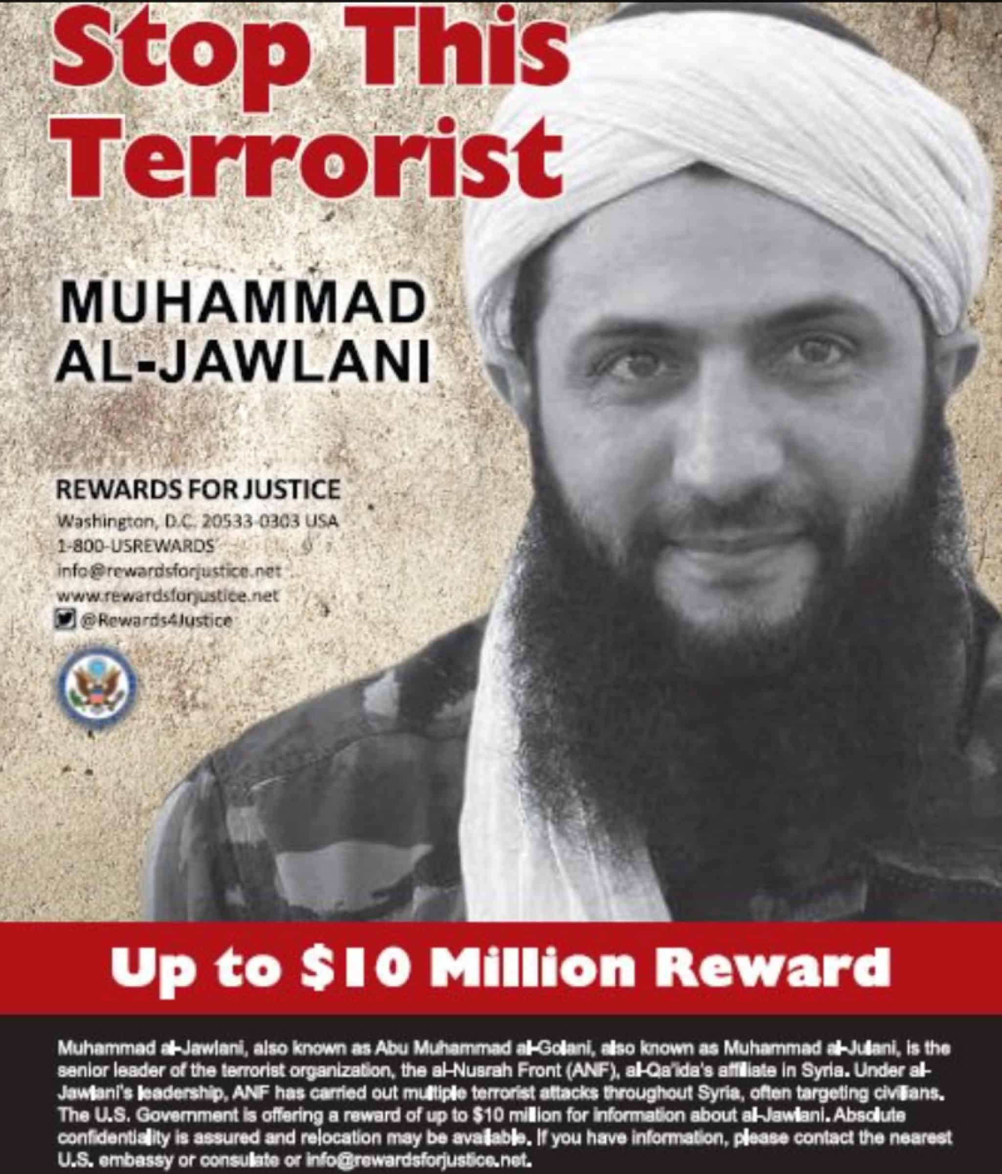 US removes  million reward for Hayat Tahrir al Sham leader - FDD's 