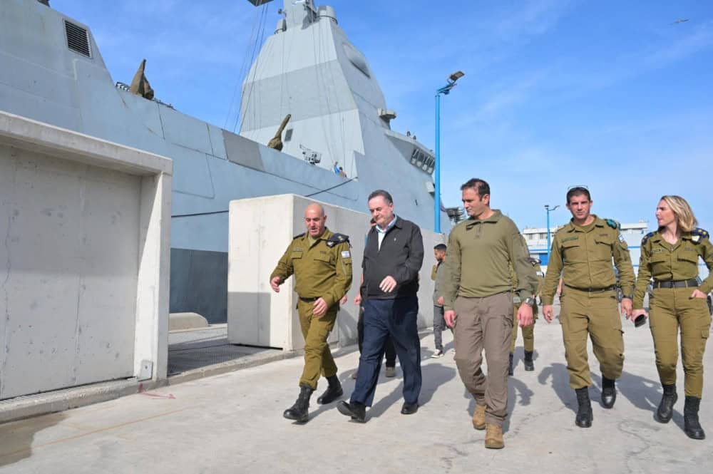 Katz visits Haifa naval base.