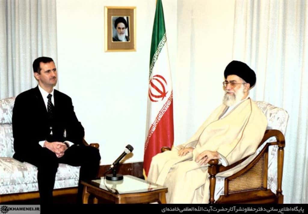 Khameni and Assad meeting