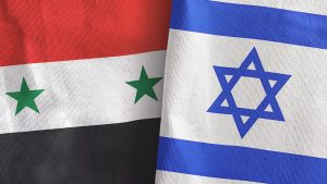 Syrian and Israeli flags