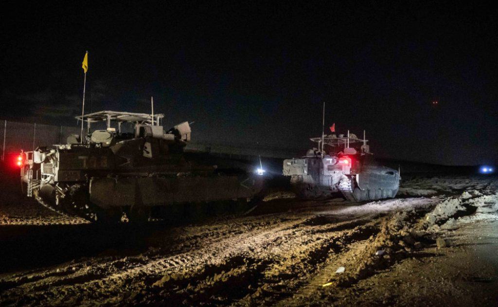 IDF Givati Brigade leaving Gaza