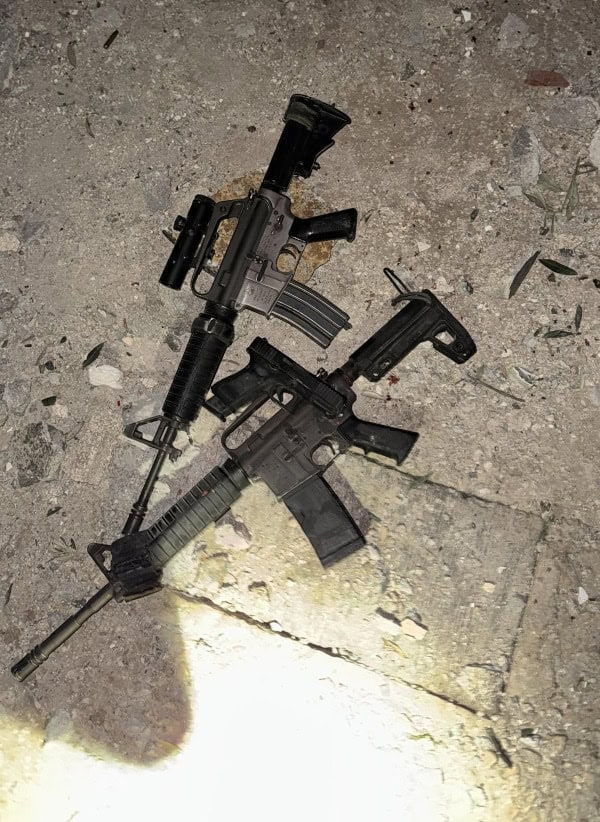 Weapons seized by IDF West Bank